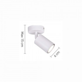 Σποτ Οροφής GU10 Λευκό 9086-1 INLIGHT