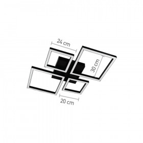 Φωτιστικό LED 70W 3000k-6000k Χρυσό 6051-GL INLIGHT
