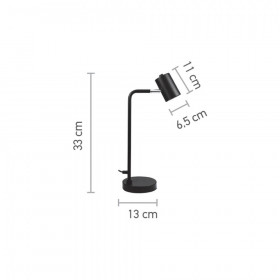 Φωτιστικό Γραφείου Ε27 Μαύρο 3015-BL INLIGHT