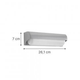 Απλίκα LED 10W 3000k Γκρι Erie 80203030 IT-LIGHTING