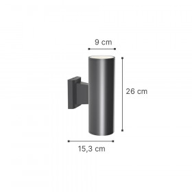 Απλίκα E27 Γκρι Winnipeg 80203434 IT-LIGHTING