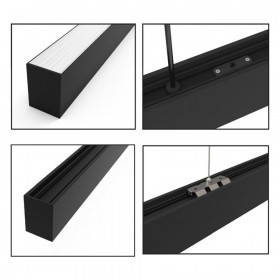 Φωτιστικό LED 30W 3000k-6000k 900mm Μαύρο 6072-90 INLIGHT