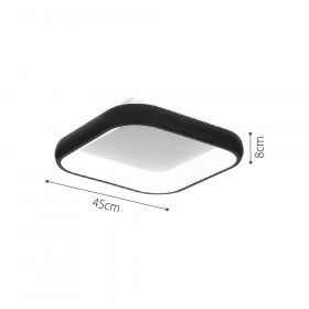 Πλαφονιέρα LED 78W 3000k-6000k Μαύρο 42030 INLIGHT