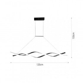 Φωτιστικό LED 40W 3000k-6000k Μαύρο 6085-BL INLIGHT