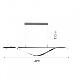 Φωτιστικό LED 40W 3000k Μαύρο 6084-BL INLIGHT