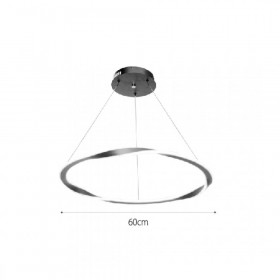 Φωτιστικό LED 60W 3000k-6000k Μαύρο 6079-BL INLIGHT