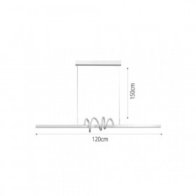 Φωτιστικό LED 40W 3000k-6000k Λευκό 6075-WH INLIGHT