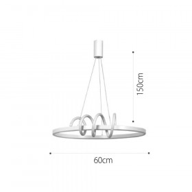 Φωτιστικό LED 44W 3000k-6000k Λευκό 6076-WH INLIGHT
