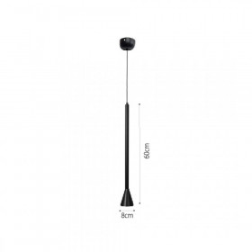 Φωτιστικό LED 7W 3000k Μαύρο 4051-BL INLIGHT