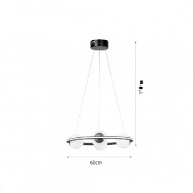 Φωτιστικό G9 & LED 36W Μαύρο Και Λευκό 6088-BL INLIGHT