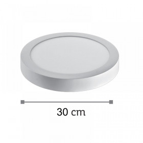 Πάνελ LED Επίτοιχο 24W 3000K Στρογγυλό Λευκό 2.24.04.1 INLIGHT