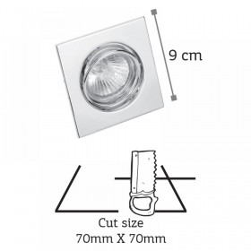 Σποτ Χωνευτό GU10 Οξυντέ Κινητό 43278 INLIGHT