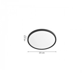 Πλαφονιέρα LED 18W 3000k-6000k Μαύρο 42036-Ε INLIGHT