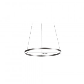 Φωτιστικό LED 45W 3000k-6000k Ασημί 6095-AA INLIGHT
