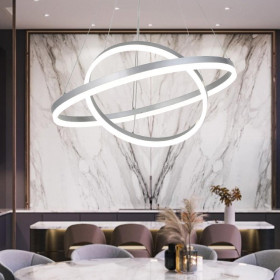 Φωτιστικό LED 58W 3000k-6000k Ασημί 6095-B INLIGHT