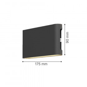 Απλίκα LED 10W 3000k-6000k Ανθρακί Niskey 80204140 IT-LIGHTING