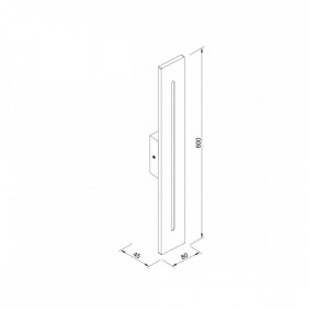 Απλίκα LED 15W 3000k Μαύρο Barton 80205911 IT-LIGHTING