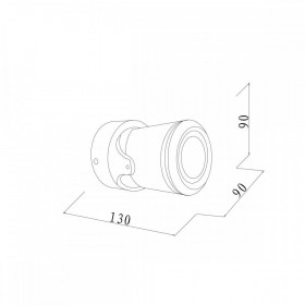 Σποτ Οροφής GU10 Ανθρακί Crescent 80206044 IT-LIGHTING