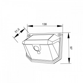 Ηλιακό Φωτιστικό LED 12W 3000k Μαύρο Montbel 80206511S IT-LIGHTING