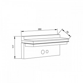 Ηλιακό Φωτιστικό LED 8W 3000k Μαύρο Narlay 80206611S IT-LIGHTING