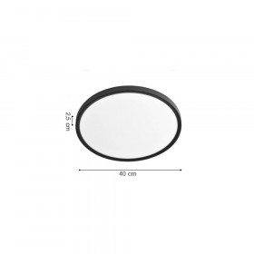 Πλαφονιέρα LED 32W 3000k-6000k Μαύρο 42036-C INLIGHT