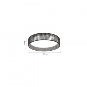 Πλαφονιέρα LED 24W 3000k-6000k Καφέ Σχοινί 42039-C INLIGHT