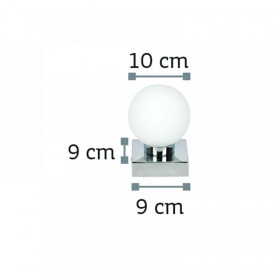 Απλίκα G9 Χρώμιο Και Λευκό 43420-1 INLIGHT