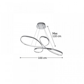 Φωτιστικό LED 56W 3000K Χρώμιο 6151-CH INLIGHT