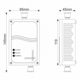 BS-376/WP/A Ανιχνευτής Φυσικού Αερίου (Μεθάνιο) Διπλής Εξόδου
