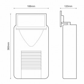 BS-475/B Ασύρματη Φαροσειρήνα 105dB Ανθρακί