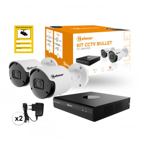 ΚΙΤ CCTV Με Δυο Κάμερες Bullet KIT-2BHVR2E GOLMAR