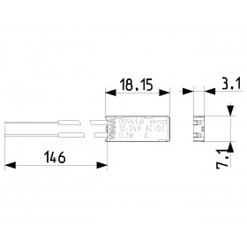Ενδεικτική Λυχνία Led Κόκκινο 12-24V Linea 00941.R VIMAR