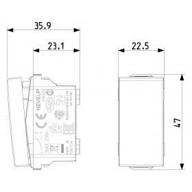 Διακόπτης A/R 1 Στοιχείου Λευκό Neve 09005 VIMAR
