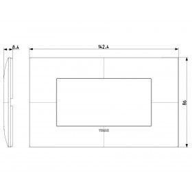 Πλαίσιο 4 Στοιχείων Τιτάνιο 09674.23 Neve VIMAR