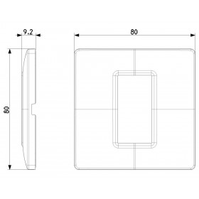 Πλαίσιο 1 Στοιχείου Νίκελ Περλέ Plana 14641.74 VIMAR