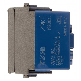 Πρίζα Σούκο Ασφαλείας Με Καπάκι Metal Arke 19208.C.M VIMAR