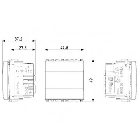 Μπουτόν Επιγραφής 2 Στοιχείων Next Eikon 20050.N VIMAR