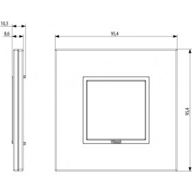 Πλαίσιο 2 Στοιχείων Κρέμ 21642.21 Eikon Evo VIMAR