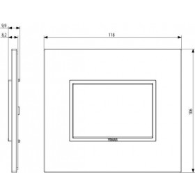 Πλαίσιο 3 Στοιχείων Λευκό Corian® 21653.41 Eikon Evo VIMAR