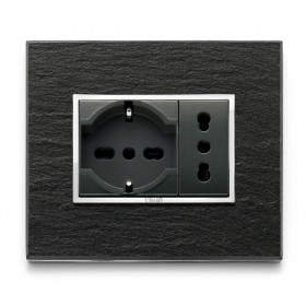 Πλαίσιο 3 Στοιχείων Σχιστόλιθος 21653.52 Eikon Evo VIMAR