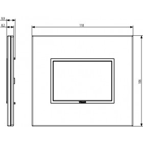 Πλαίσιο 3 Στοιχείων Λευκό Acqua 21653.71 Eikon Evo VIMAR