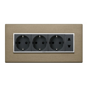 Πλαίσιο 7 Στοιχείων Μπρονζέ 21657.05 Eikon Evo VIMAR