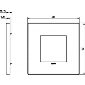 Πλαίσιο 2 Στοιχείων Καφέ Ευκάλυπτος 22642.33 Eikon EXE VIMAR