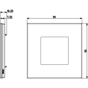 Πλαίσιο 2 Στοιχείων Λευκό Calacatta 22642.51 Eikon EXE VIMAR