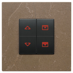 Πλαίσιο 2 Στοιχείων Καφέ gres 22642.52 Eikon EXE VIMAR