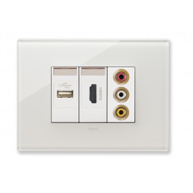 Πλαίσιο 3 Στοιχείων Λευκό 22653.71 Eikon EXE VIMAR