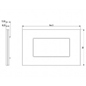 Πλαίσιο 4 Στοιχείων Κρεμ Savanna 22654.21 Eikon EXE VIMAR