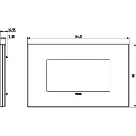 Πλαίσιο 4 Στοιχείων Λευκό 22654.71 Eikon EXE VIMAR