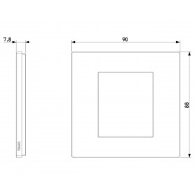 Πλαίσιο 2 Στοιχείων Inox Linea 30642.72 VIMAR