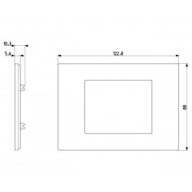 Πλαίσιο 3 Στοιχείων Inox Linea 30653.72 VIMAR